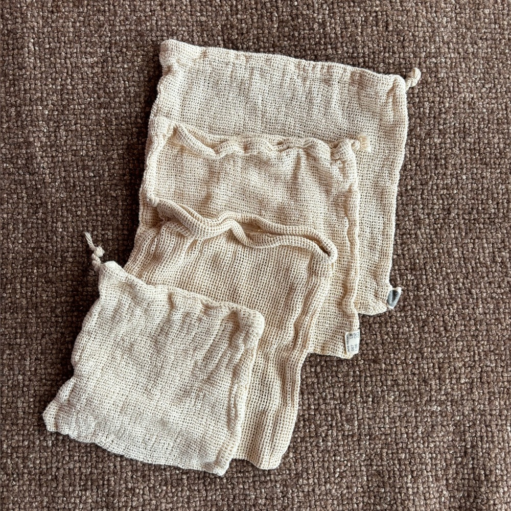 Reusable Cotton Mesh Bags
